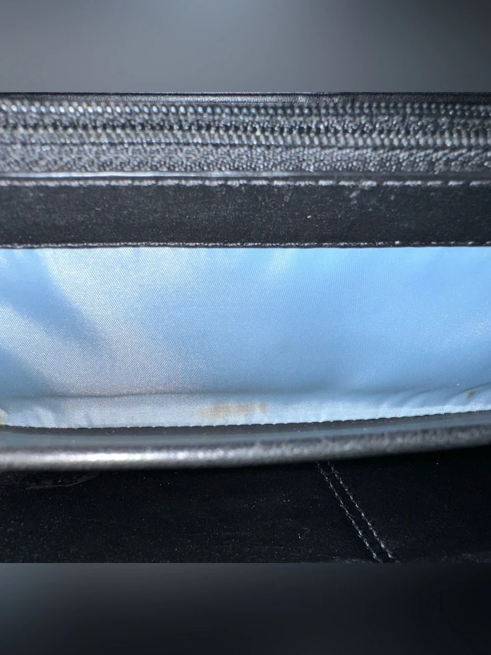 Coach wrap coin lining